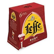 LEFFE Ruby bière aux fruits rouges & bois de rose 5%