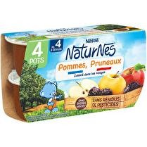 NATURNES NESTLÉ Naturnes pommes pruneaux dès 4 mois x4