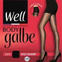 Well, Collant Body Galbe Voile galbant, Noir, T3