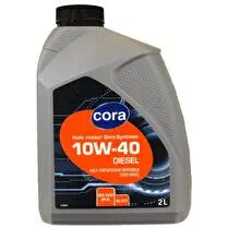 Cora, Huile semi synthétique diesel 10w40  - 2 l