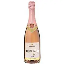Festillant, Boisson Effervescente à Base de Vin Désalcoolisé Rosé