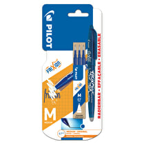 Pilot, Stylo roller Frixion Ball bleu + 3 recharges pointe moyenne