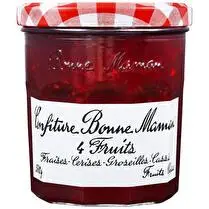 Bonne maman, Confiture aux  4 fruits (fraises, cerises, groseilles, framboises)