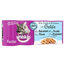 Whiskas, Repas équilibré pour chat La carte du pêcheur en gelée