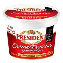 Président, Crème fraîche épaisse entière 30% MG