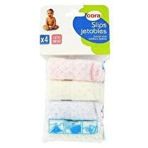 CORA Slips jetables x4 taille 38/42