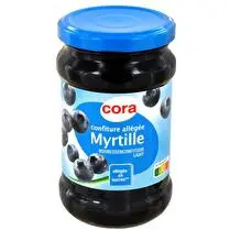 Cora, Confiture de myrtille allégée en sucres