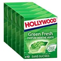 Hollywood, Fresh - Chewing-gum à la menthe verte x5