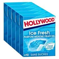Hollywood, Fresh - Chewing-gum menthe fraîche x5