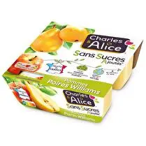 Charles & Alice, Dessert fruitier pommes poires williams