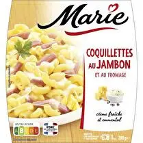 Marie, Coquillettes au jambon et au fromage