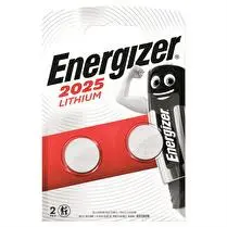 Energizer, Piles bouton CR2025 x2
