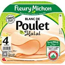 Fleury michon, Blanc de poulet Halal x4