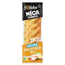 Sodebo, Sandwich méga baguette poulet oeuf