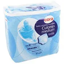 Cora, Culottes adultes medium pour fuites urinaires modérées taille M