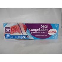 CORA Sacs congélation 30x40 zip x15