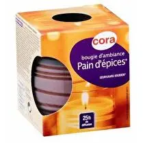 Cora, Bougie verre parfumée pain d'épices