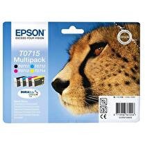 EPSON Cartouche d'encre T0715 pack guépard bk/c/m/y