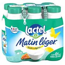 Lactel, Lait matin léger écrémé UHT sans lactose