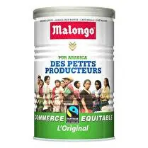 Malongo, Café moulu pur arabica issu du commerce équitable