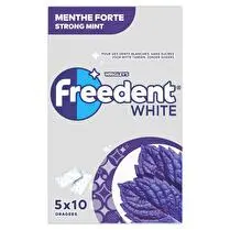 Freedent, White - Chewing-gum menthe forte 5 x 10 dragées