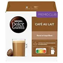 Nescafé Dolce Gusto, Capsules café au lait x16