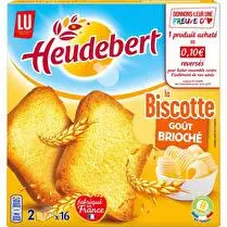 Lu, Biscotte goût brioché x 32