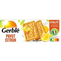Gerblé, Biscuit pavot citron