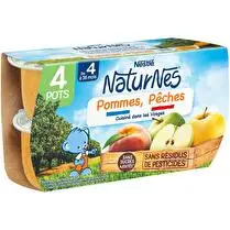 Nestlé, Compote de pommes pêches dès 4/6 mois