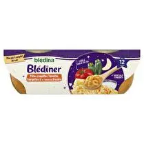 Blédina, Pâtes coquilles tomates courgettes lait & gruyère fondu dès 12mois