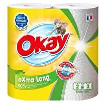 Okay, Essuie-tout blanc extra long compact