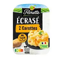 Florette, Ecrasé de pomme de terre aux 2 carottes barquette 2x200g