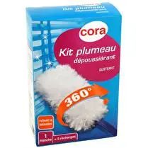 Cora, Plumeau dépoussièrant - 5 recharges + 1 manche