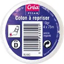 Votre rayon propose, Coton à repriser blanc 10gr