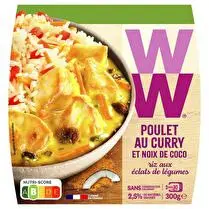 Weight watchers, Poulet curry coco