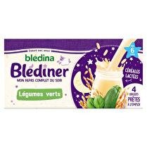 BLÉDINA Blédiner - Brique de légumes verts dès 6 mois 4x250ml