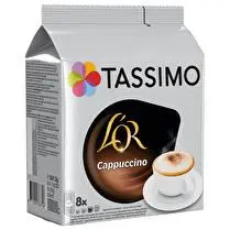 Tassimo, Dosettes café cappucino x8