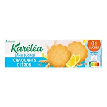 Karéléa, Biscuits craquants saveur citron sans sucres