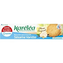 Karéléa, Biscuits gourmands saveur sésame vanille sans sucres