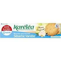 KARÉLÉA Biscuits gourmands saveur sésame vanille sans sucres