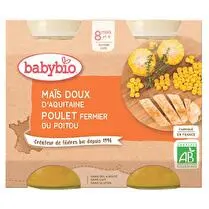 Babybio, Maïs doux & poulet fermier BIO dès 8 mois