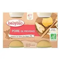 Babybio, Compote poire williams BIO dès 4 mois