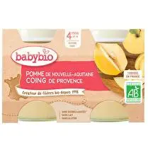Babybio, Pomme d'aquitaine & coing dès 4 mois