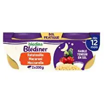 Blédina, Blédiner - Ratatouille petits macaroni lait dès 12 mois