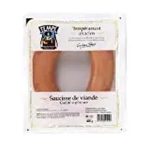 Tempé, saucisse de viande sup boyau naturel 400g