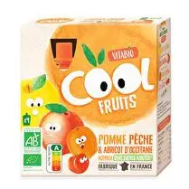 Vitabio, Cool fruits pomme pêche acerola abricot BIO 4x90g