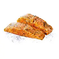 Votre poissonnier propose, Pavé de saumon marinade Thym Citron