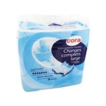 Cora, Changes complets large pour fuites urinaires lourdes taille L