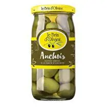 Brin d'olivier, Bocal olives vertes farcies anchois