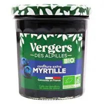 Vergers des Alpilles, Confiture extra myrtilles BIO